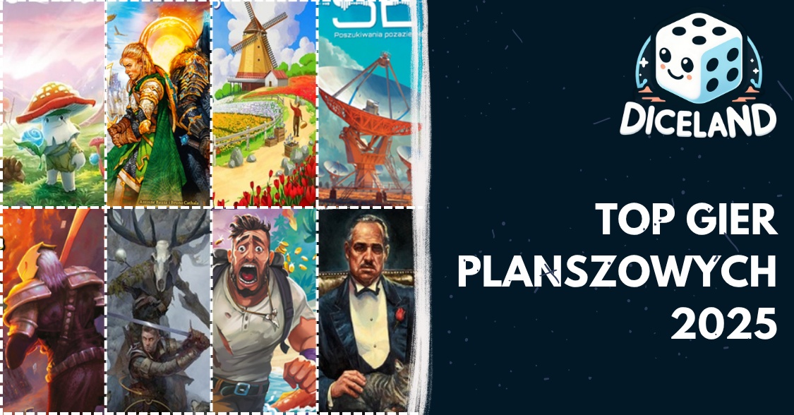 Top 20 gier planszowych 2025 – ranking najlepszych gier planszowych.